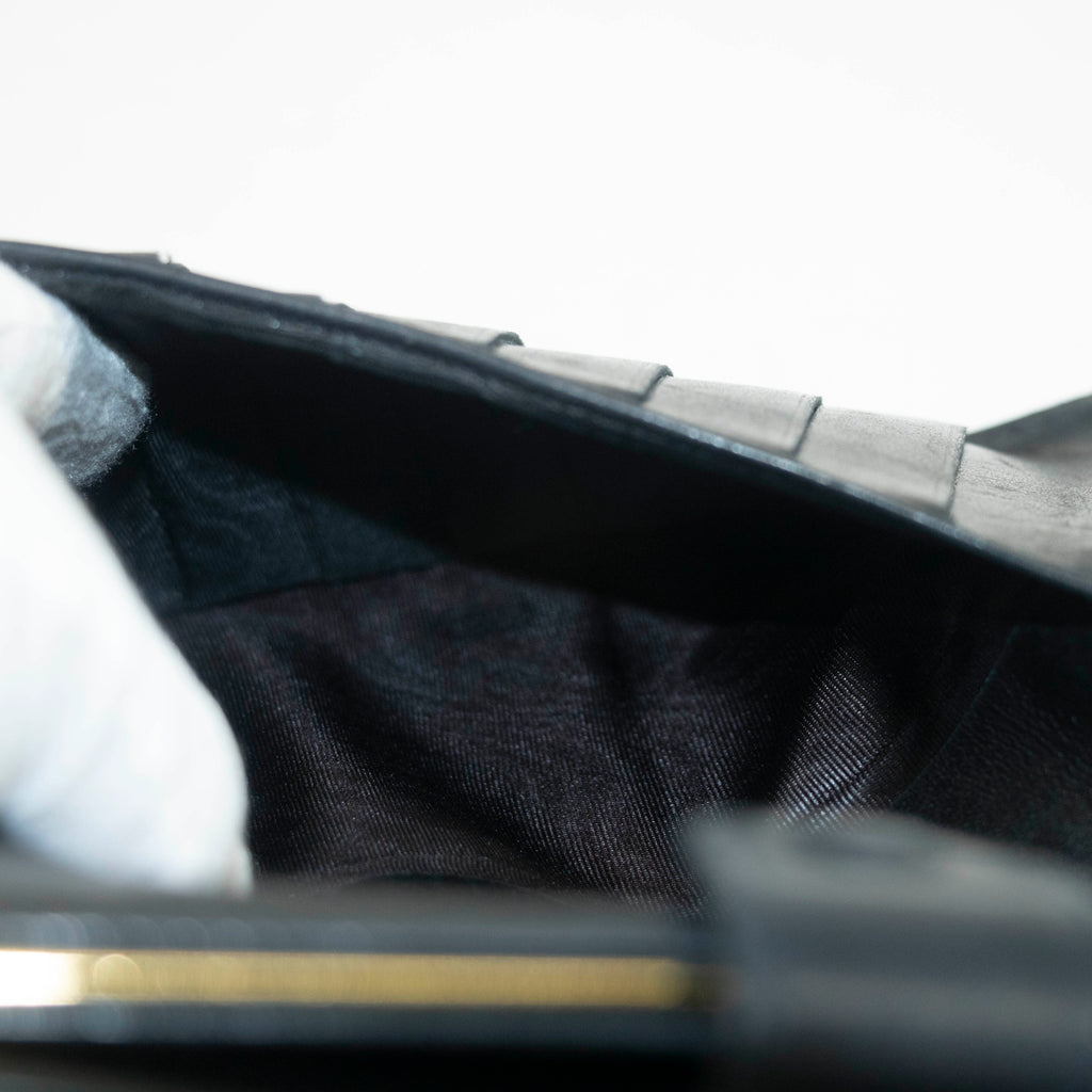 Chanel Black Lambskin Bifold Long Wallet #3925
