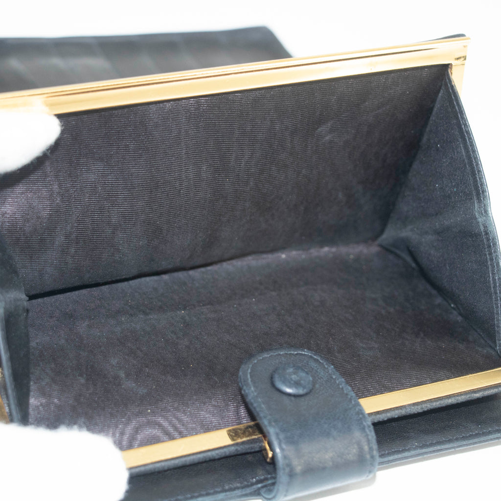Chanel Black Lambskin Bifold Long Wallet #3925