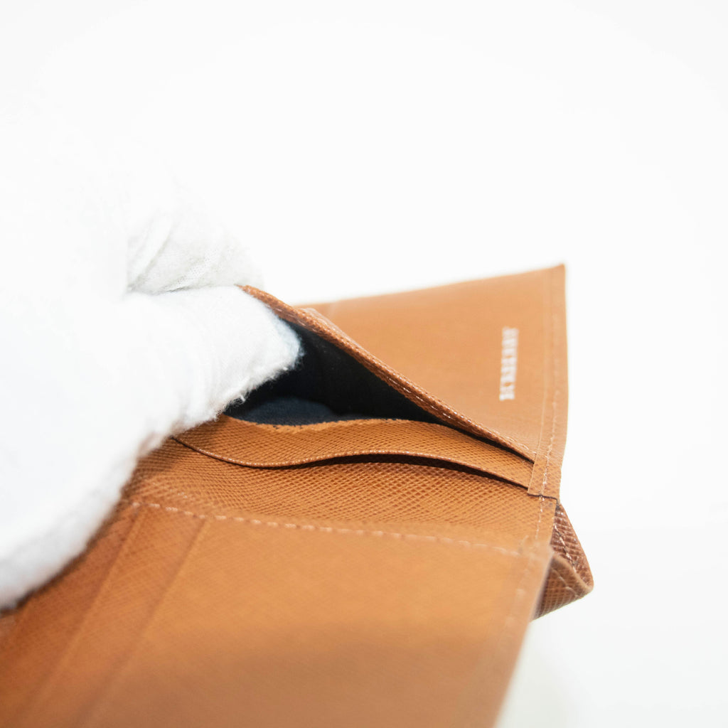 Burberry Brown Leather Bifold Wallet #3926