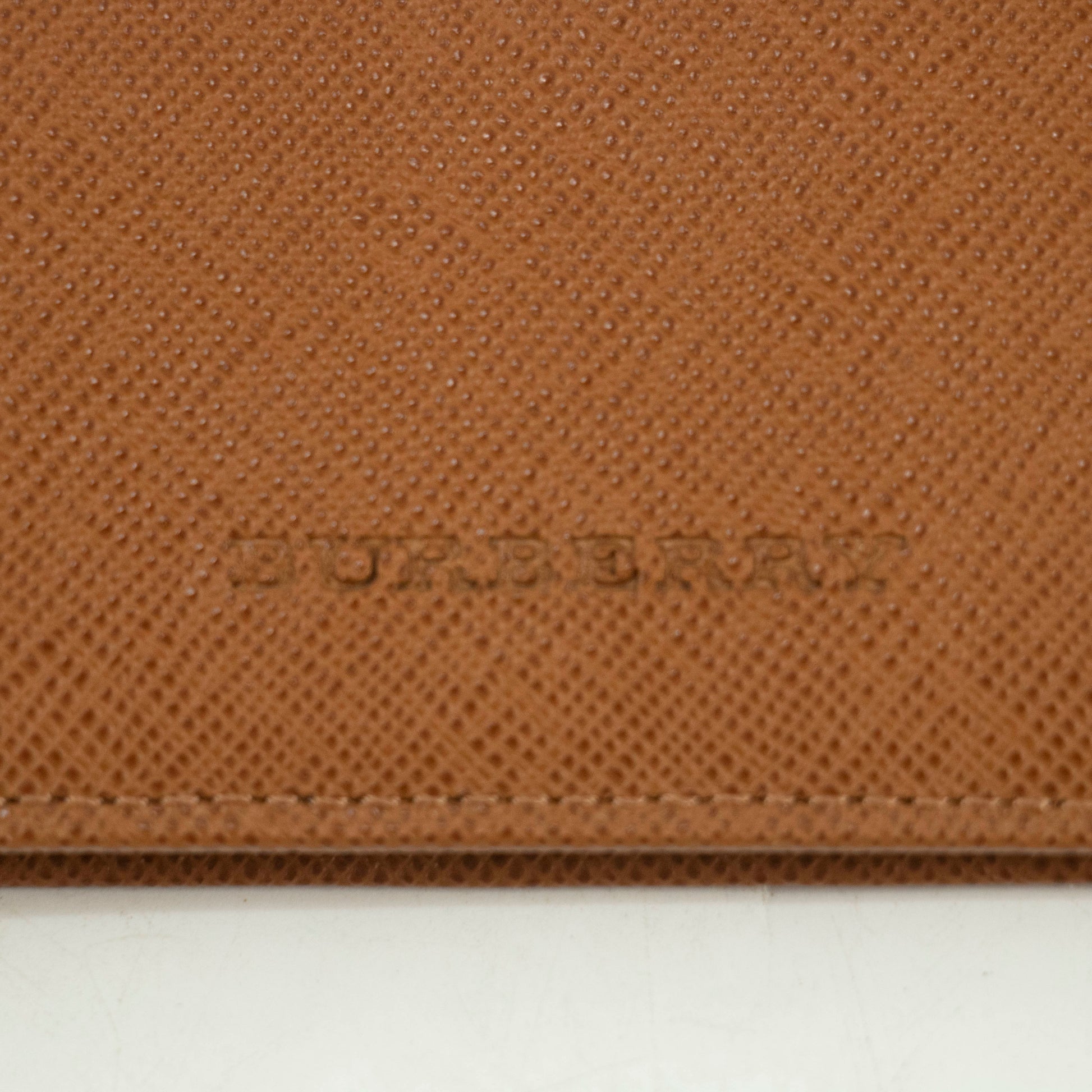 Burberry Brown Leather Bifold Wallet #3926