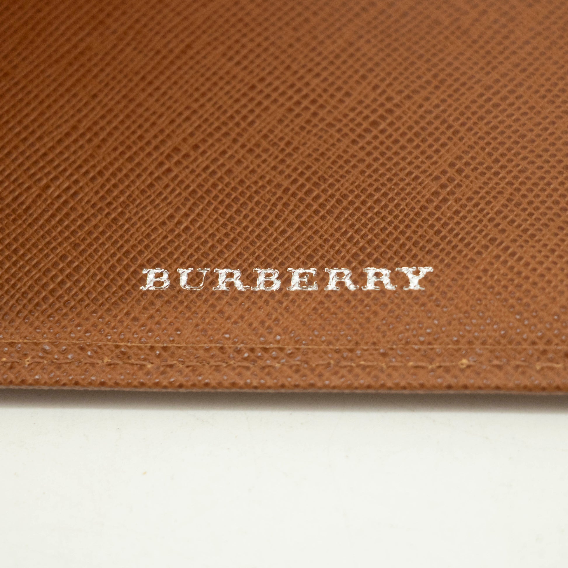 Burberry Brown Leather Bifold Wallet #3926