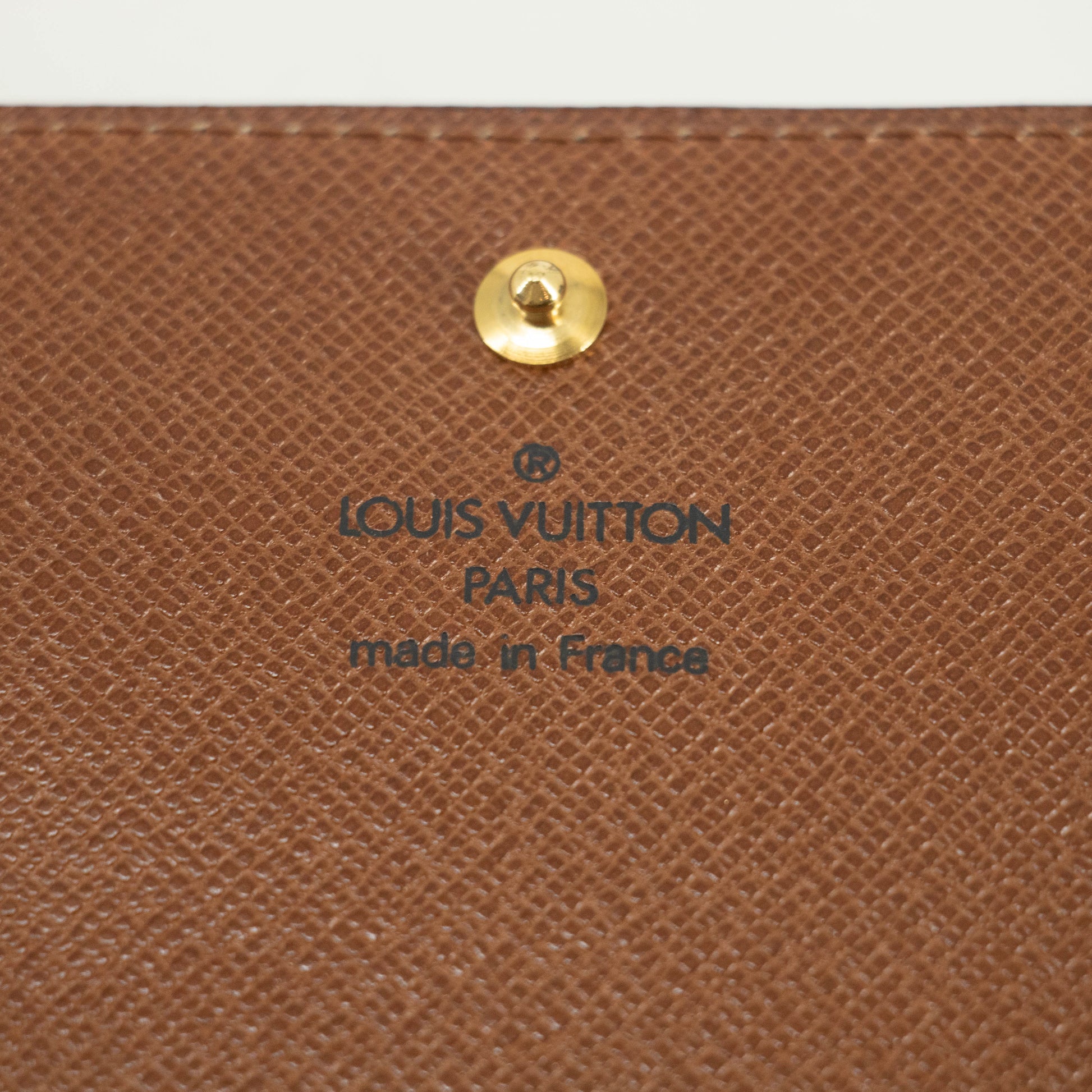 Louis Vuitton Monogram Canvas Porte Tresor Wallet #3928