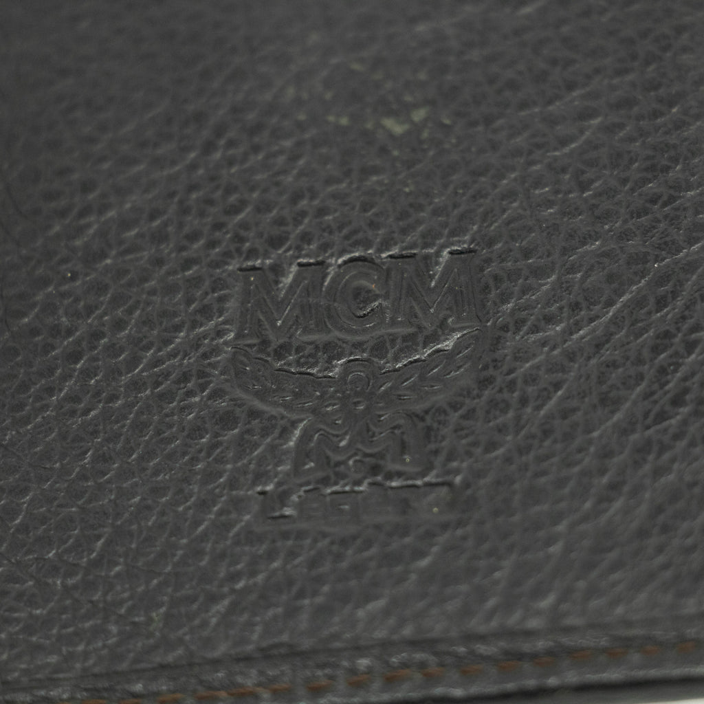 MCM Brown Canvas Kisslock Wallet #3937