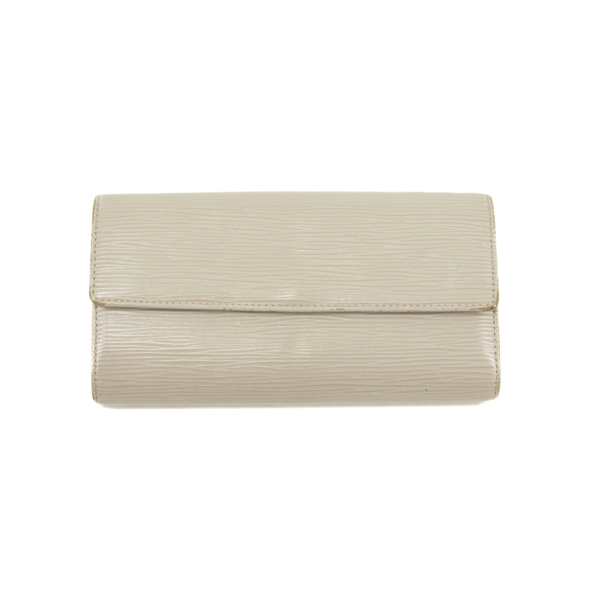 Louis Vuitton Grey Epi Leather Sarah Long Wallet #3942