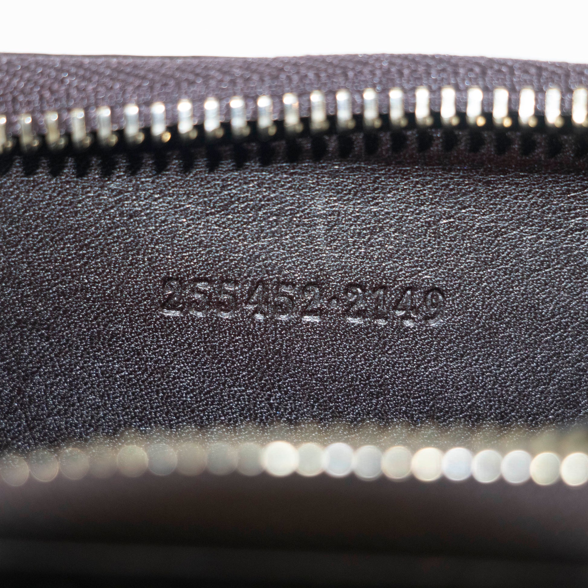 Gucci Guccissima Zip Around Card Case Brown #3949