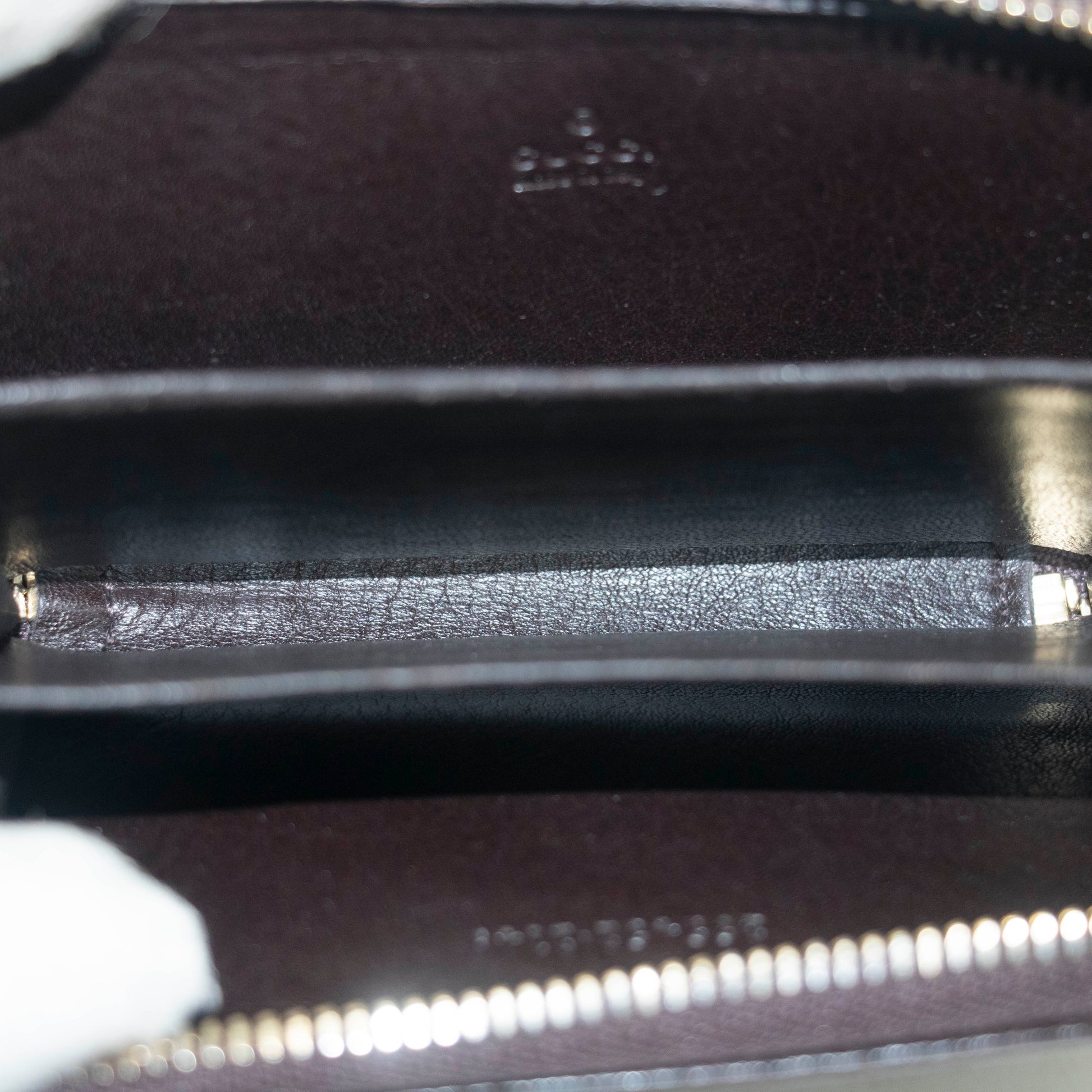 Gucci Guccissima Zip Around Card Case Brown #3949