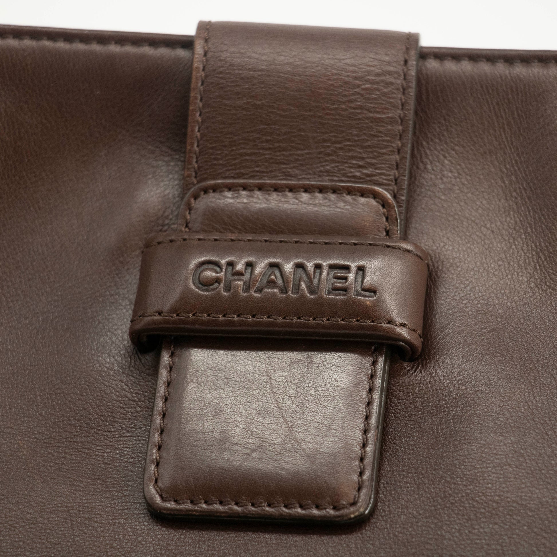 Chanel Brown Soft Leather Shoulder Bag 5 Series #3969