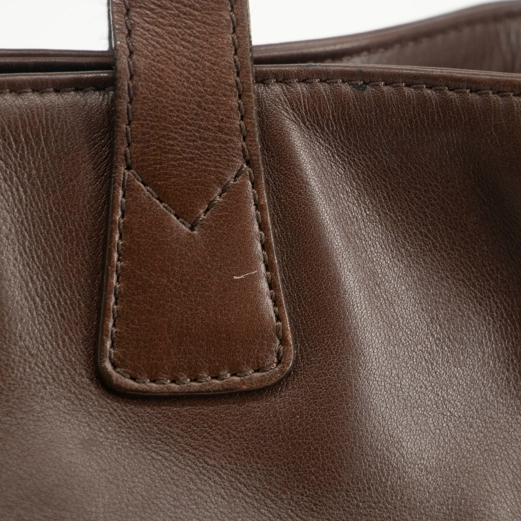 Chanel Brown Soft Leather Shoulder Bag 5 Series #3969