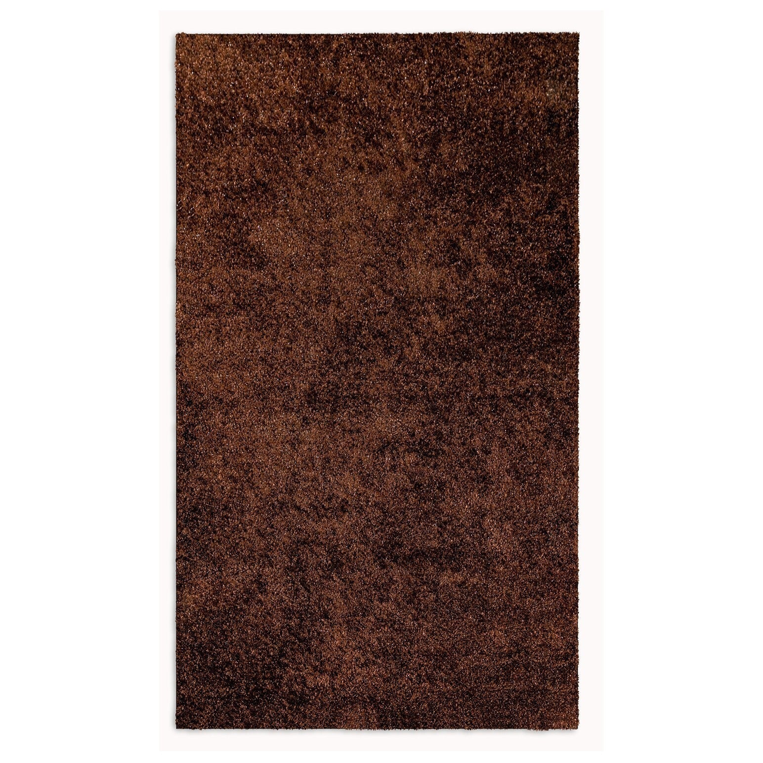 2' x 8' Brown Textured Modern Runner Rug