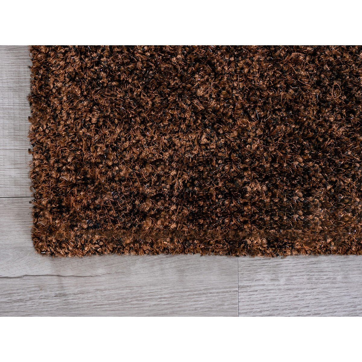 2' x 8' Brown Textured Modern Runner Rug
