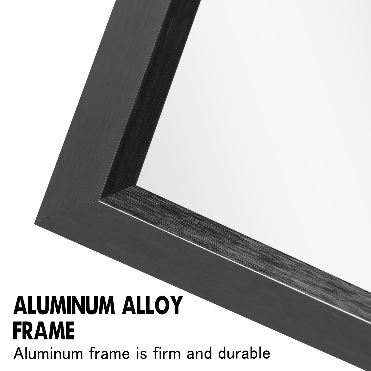 Black Rectangular Wall Mirror