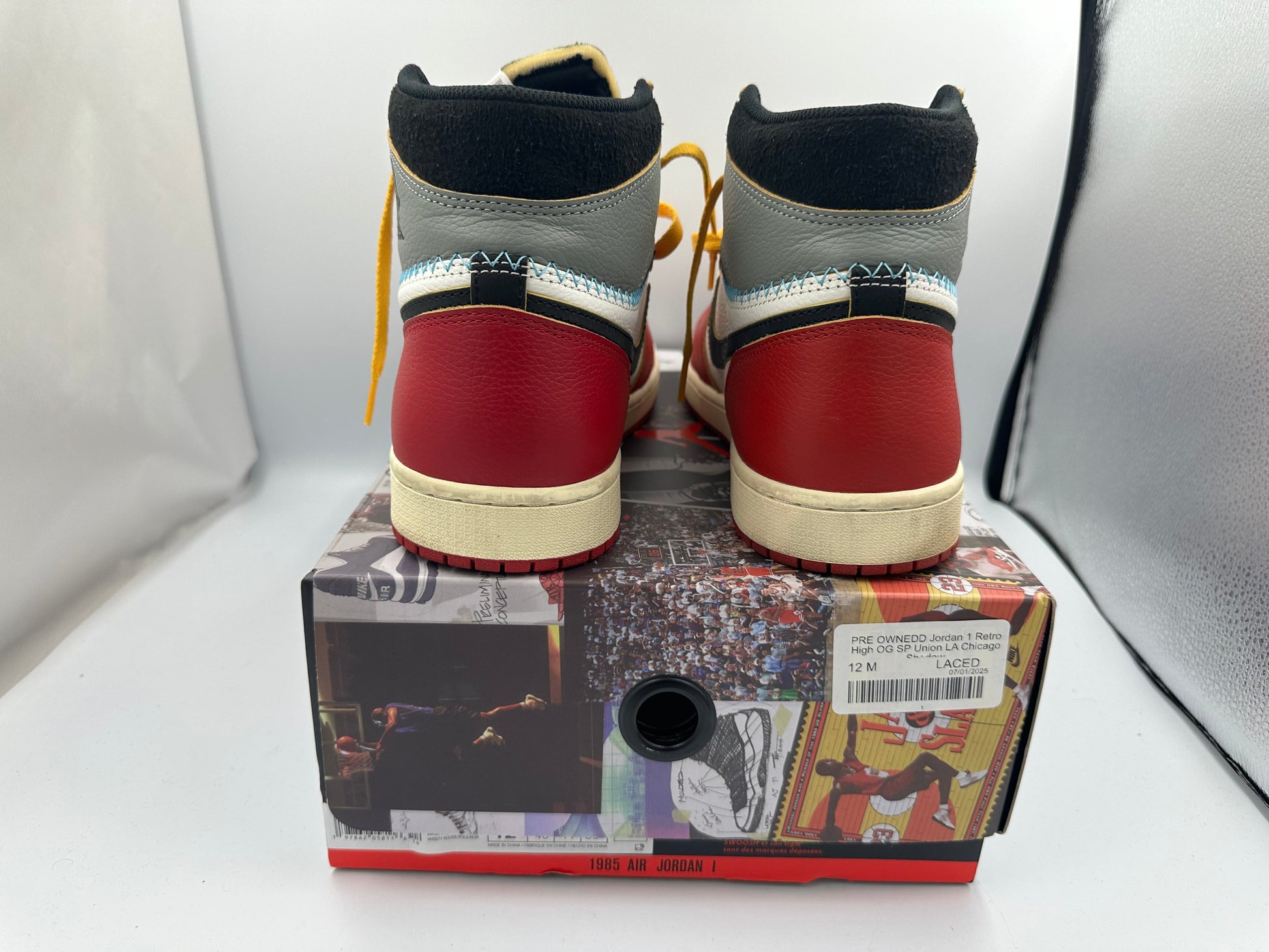 PRE OWNEDD Jordan 1 Retro High OG SP Union LA Chicago Shadow