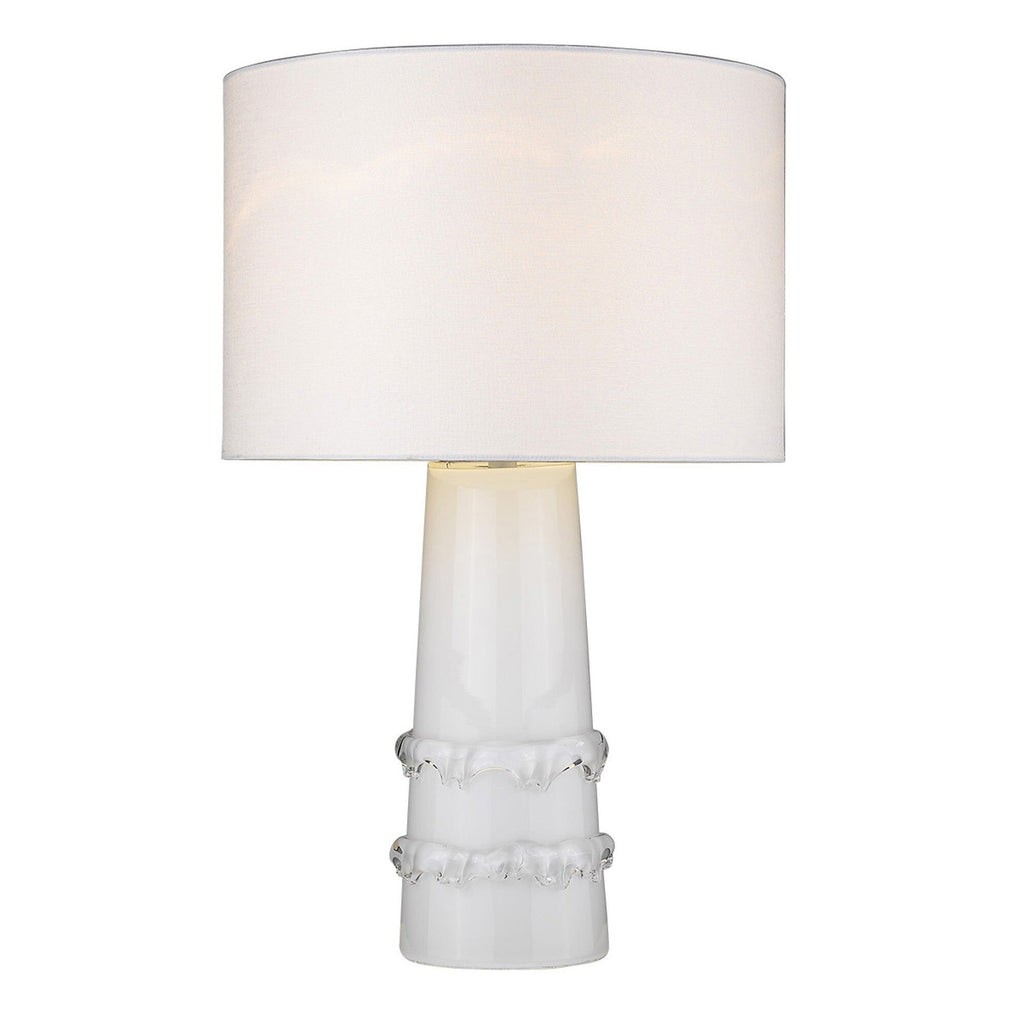 Trend Home 1-Light White Table Lamp
