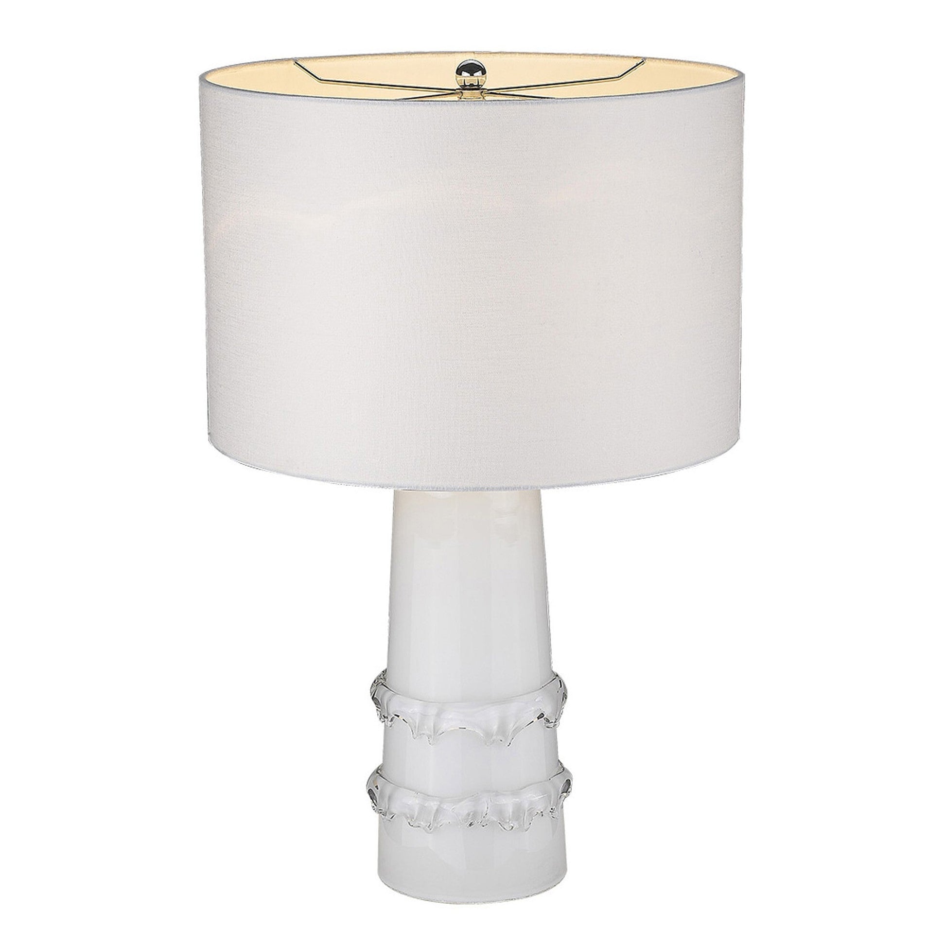 Trend Home 1-Light White Table Lamp