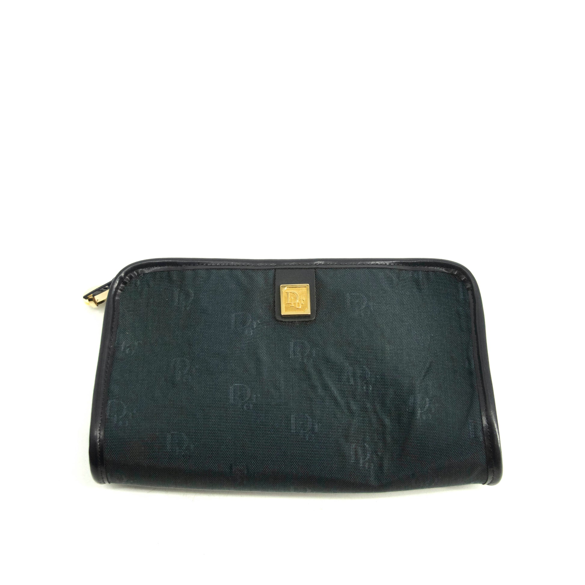 Christian Dior Blue Nylon Vintage Pouch #3993