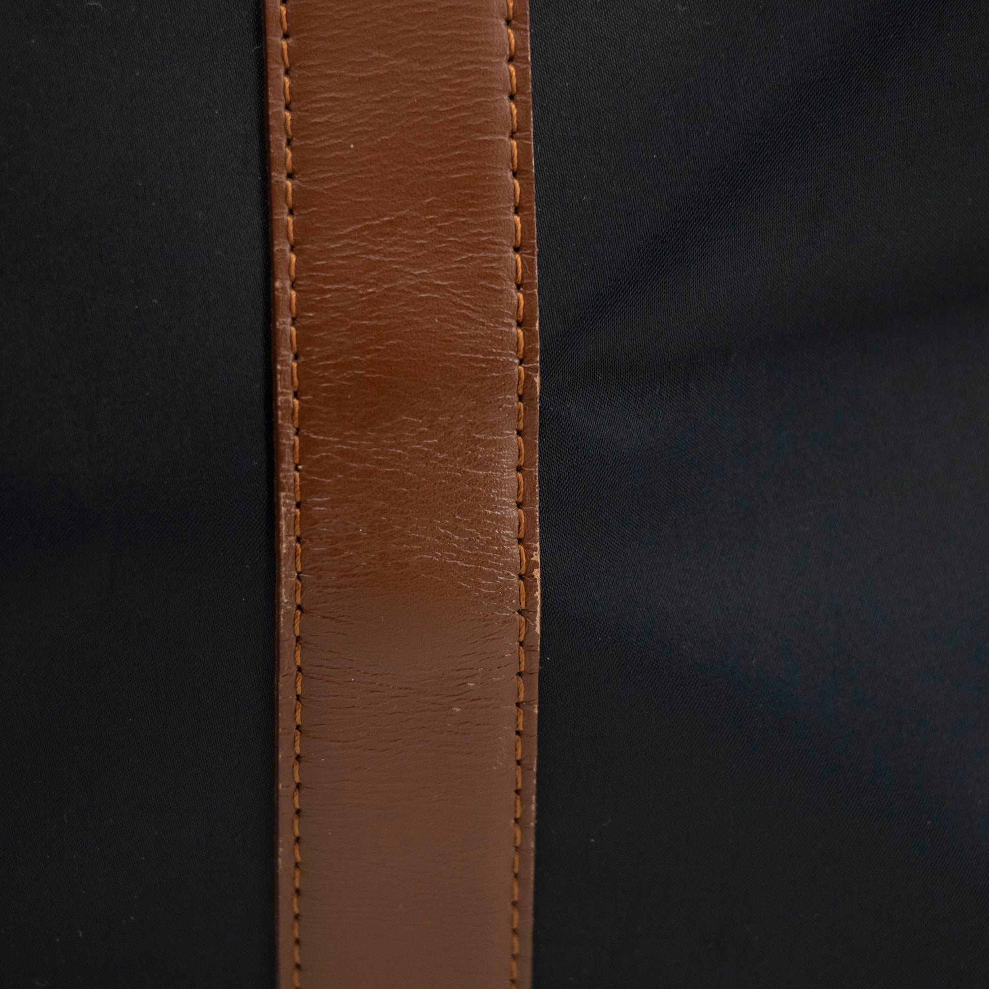 Saint Laurent YSL Nylon x Leather Blue Boston Bag #3995