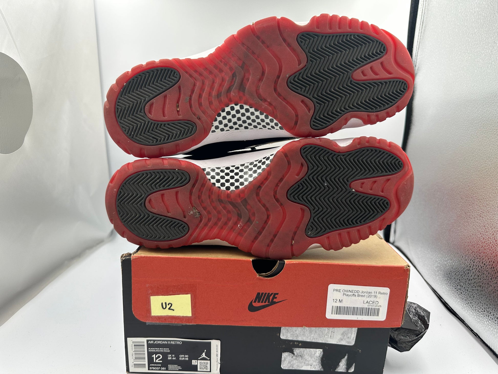 PRE OWNEDD Jordan 11 Retro Playoffs Bred (2019)