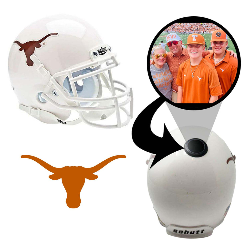 Texas Longhorns College Football Collectible Mini Helmet - Picture Inside - FANZ Collectibles