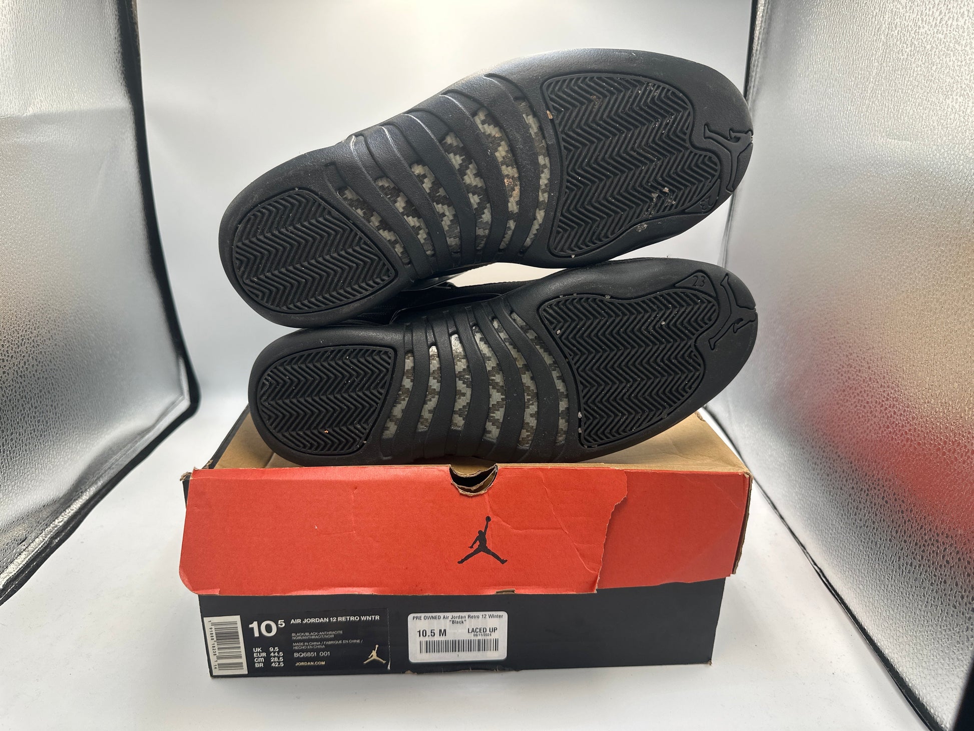 PRE OWNED Air Jordan Retro 12 Winter "Black"