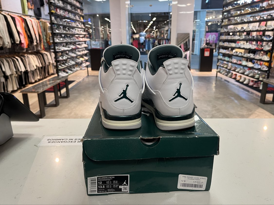 PRE OWNED Jordan 4 Retro Oxidized Green