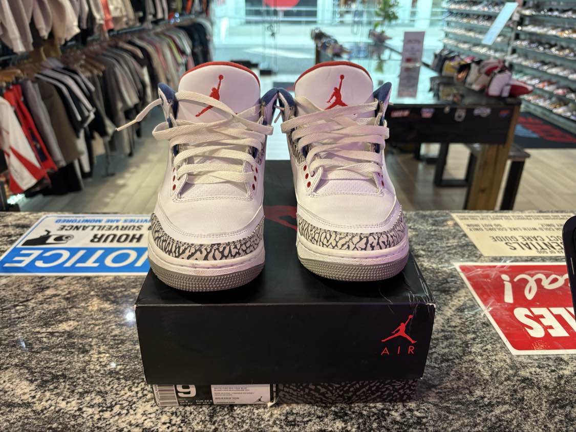 PRE OWNED Jordan 3 Retro True Blue (2016)