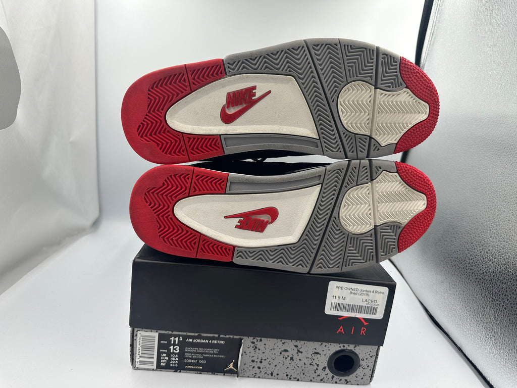 PRE OWNED Jordan 4 Retro Bred (2019)