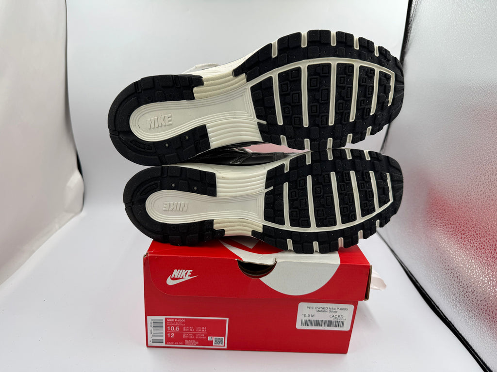 PRE OWNED Nike P-6000 Metallic Silver
