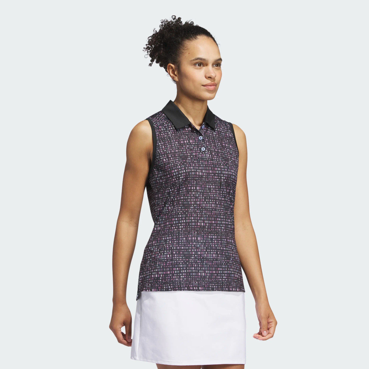 Adidas Women's Ultimate365 Printed Sleeveless Polo 24