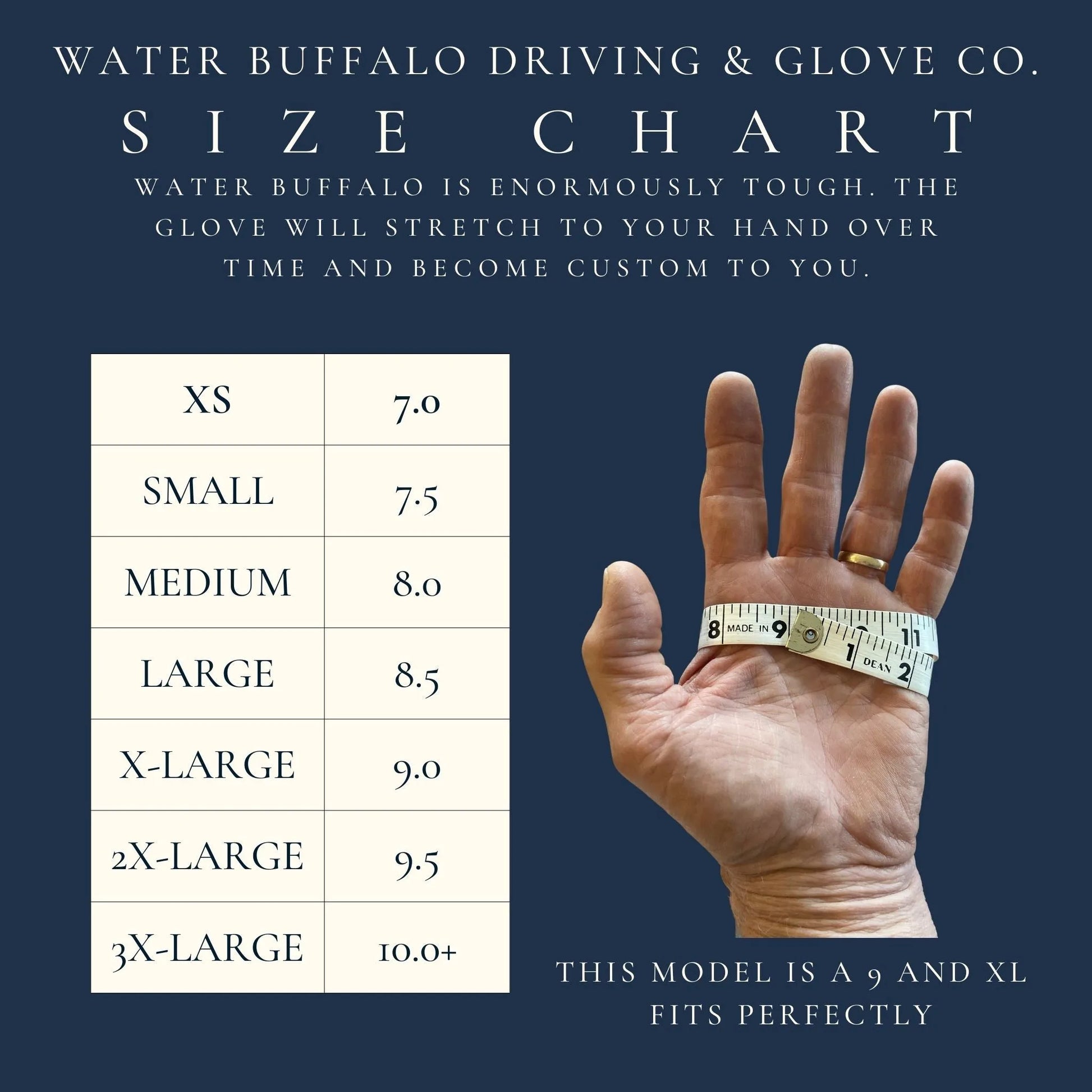 Buffalo Leather Driving Gloves  - Brown