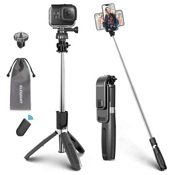 ELEGIANT bluetooth Selfie Stick Tripod Monopod 360° Rotation Adjustable Telescopic Extendable with Remote Control for Gopro Action Camera Sport DSLR Cam for iPhone Huawei Mobile Phone Smartphone
