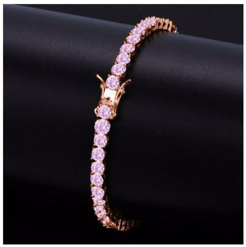 3mm 925 Sterling Silver Tennis Bracelet Round Cut Dainty