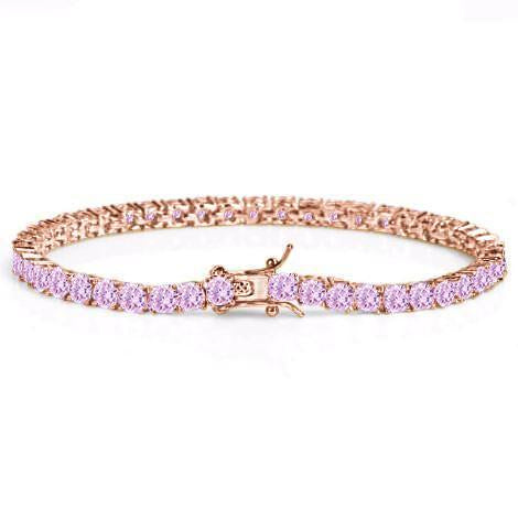 3mm 925 Sterling Silver Tennis Bracelet Round Cut Dainty