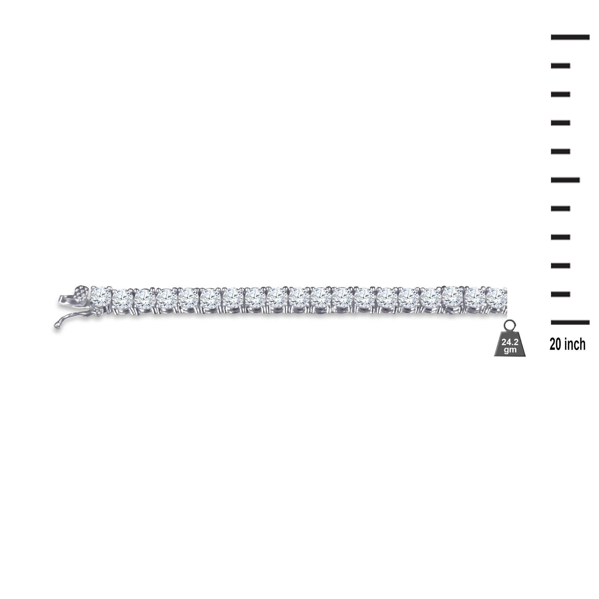 3MM CZ Tennis Choker Necklace Sparkling Cubic Zirconia