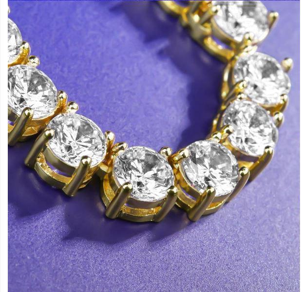 3MM CZ Tennis Choker Necklace Sparkling Cubic Zirconia