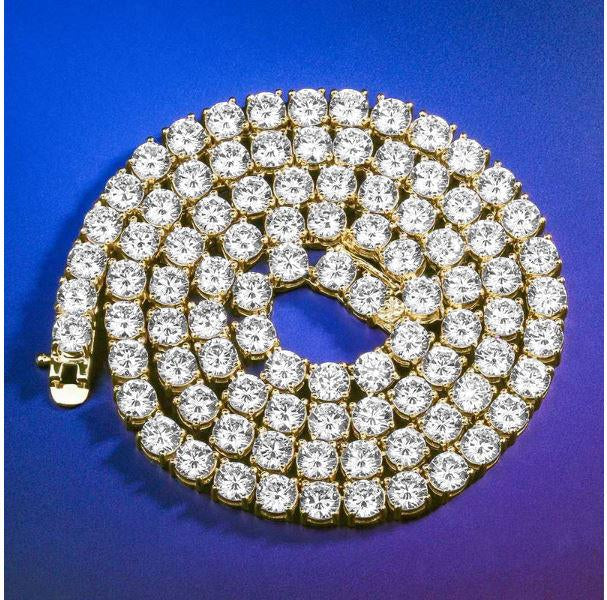 3MM CZ Tennis Choker Necklace Sparkling Cubic Zirconia