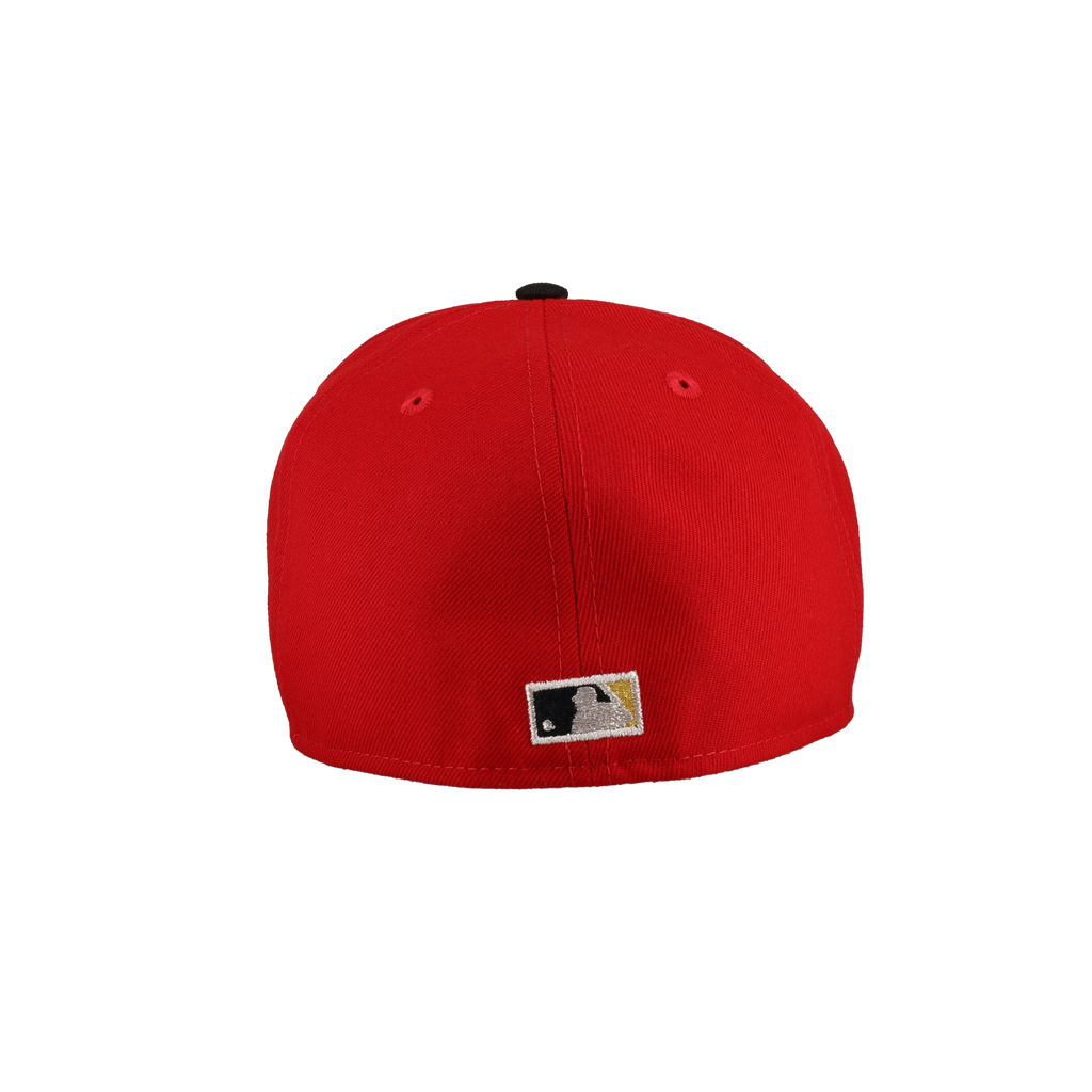 Baltimore Orioles Red 50th Season Patch 59Fifty Fitted Hat