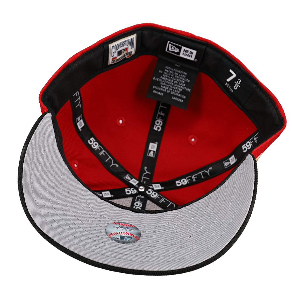 Baltimore Orioles Red 50th Season Patch 59Fifty Fitted Hat