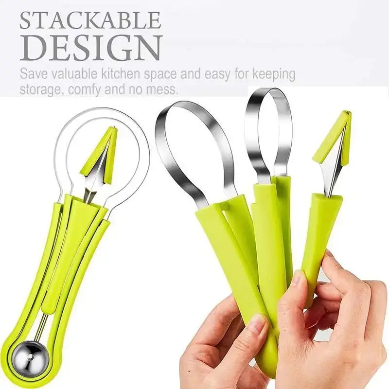 4 in 1 Fruit Carving Knife Cutter | Stainless Steel with Food Grade Plastic
