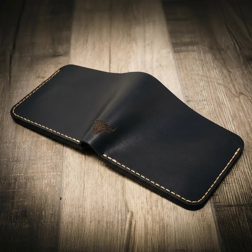 Badge Bifold Wallet - Black