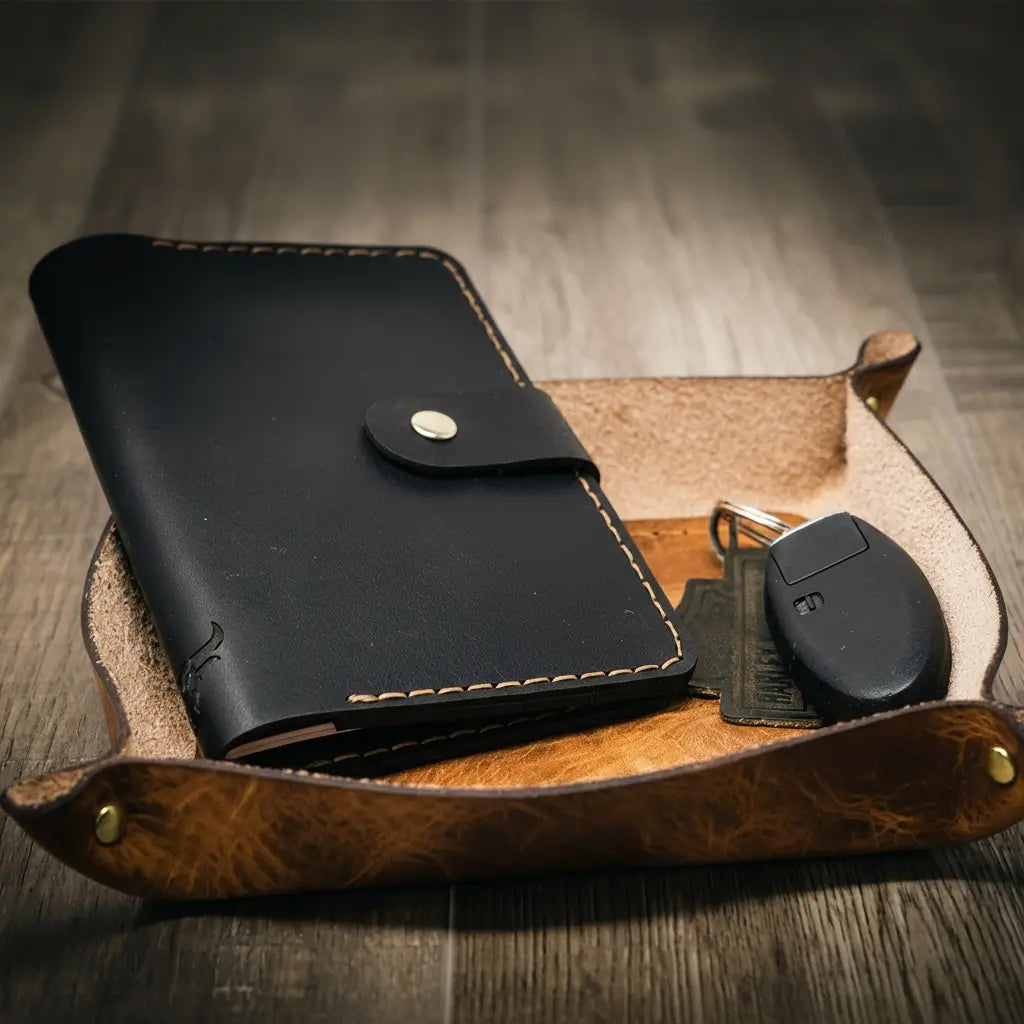 Valet Tray - Saddle Tan