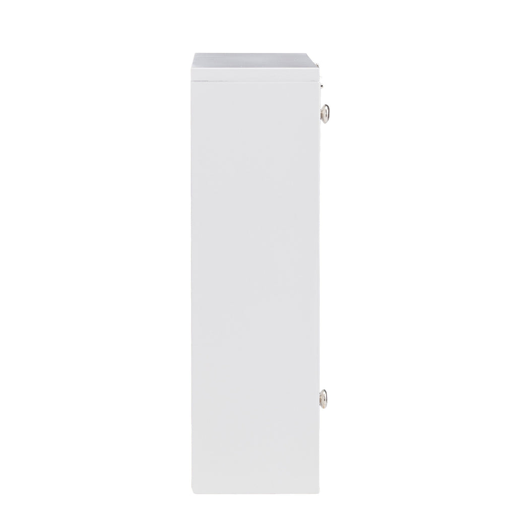 26" White Wall Mounted Floating Desk