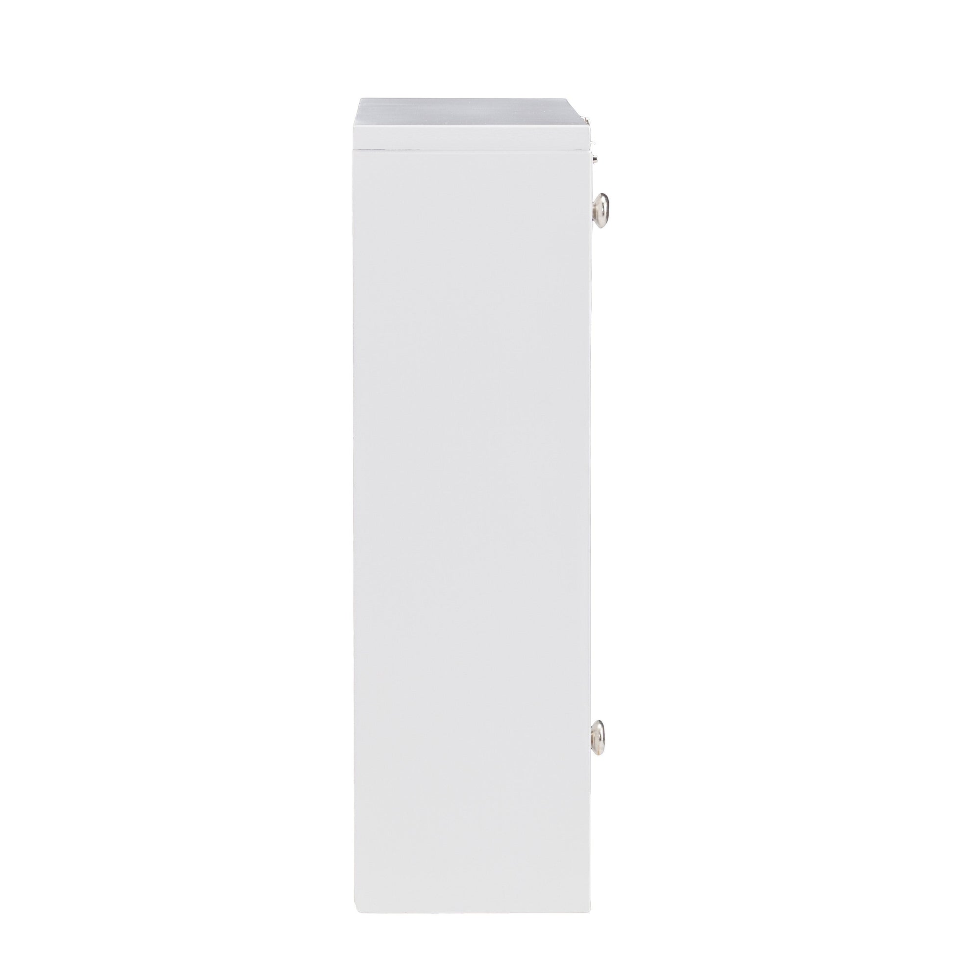 26" White Wall Mounted Floating Desk