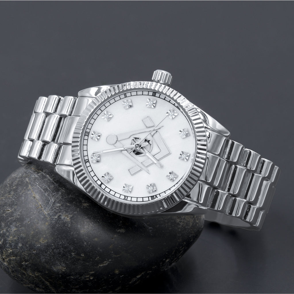 40MM Hip Hop Iced Out Stainless Steel CZ Watch Luxury