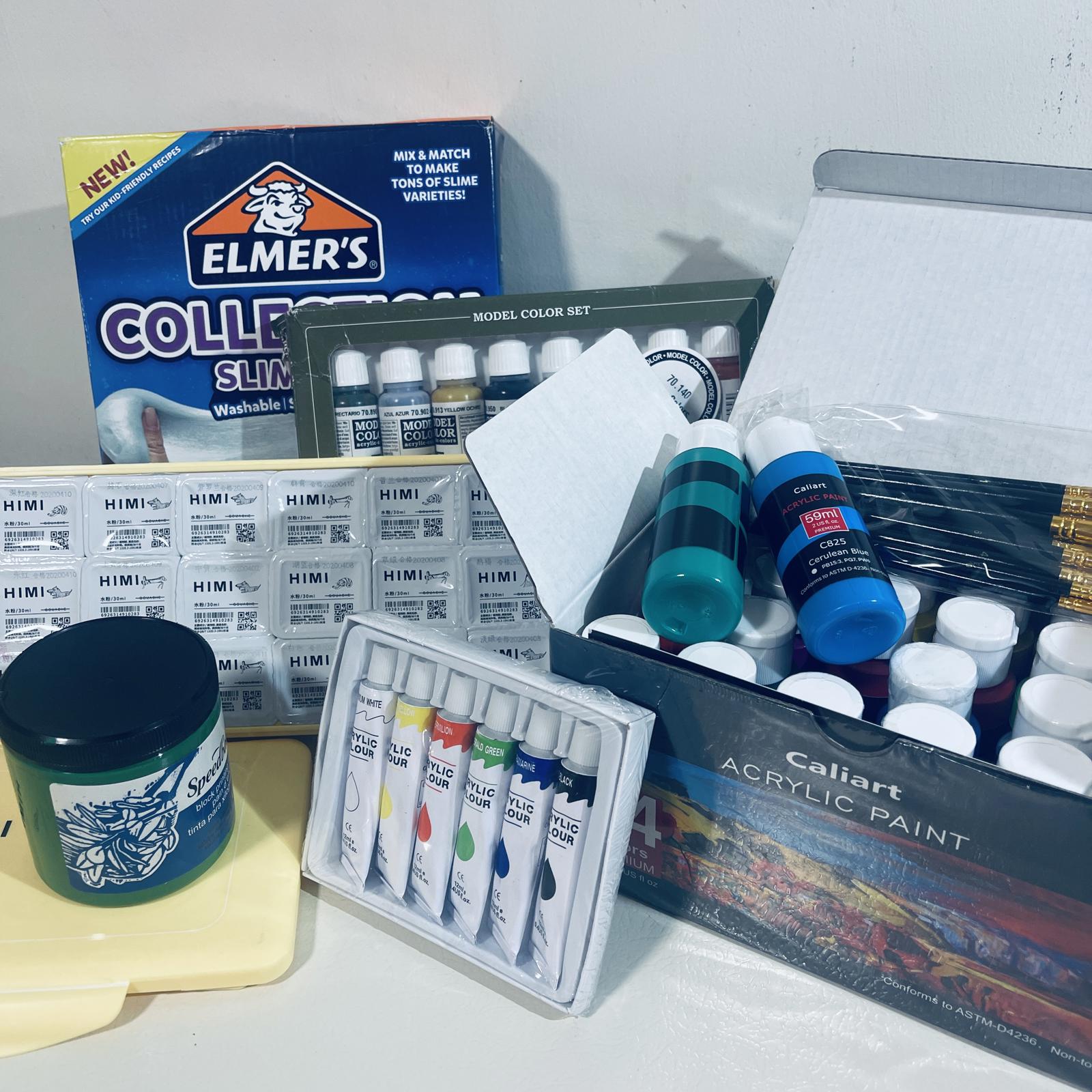 DAMAGED - Acrylic Paint Art Supply Classroom Bundle - SOLD AS IS - PARTS ONLY