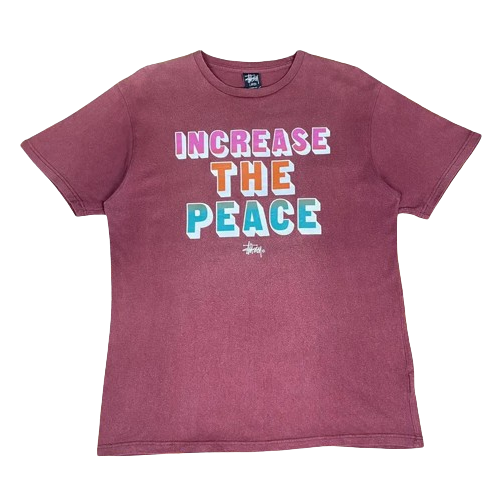 Vintage Stussy Increase The Peace Shirt Stussy