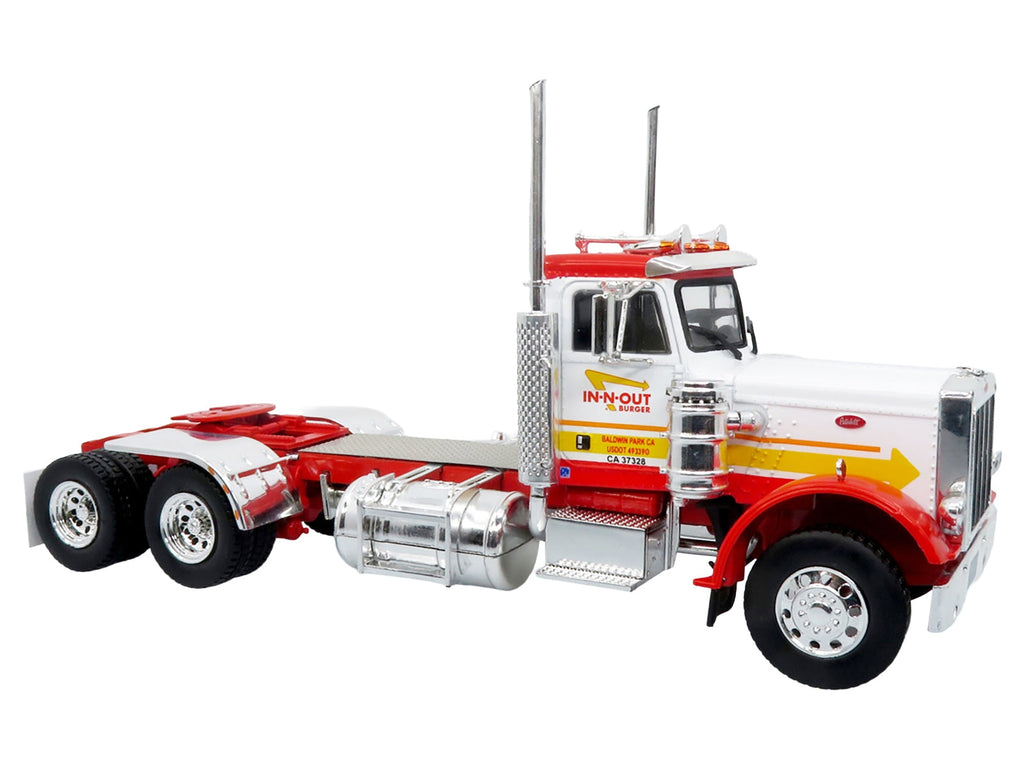 1973 Peterbilt 359 Truck with Refrigerated Trailer "In-N-Out Burger" White and Red "North American Vintage Truck Collection" 1/43 Diecast Model by Iconic Replicas