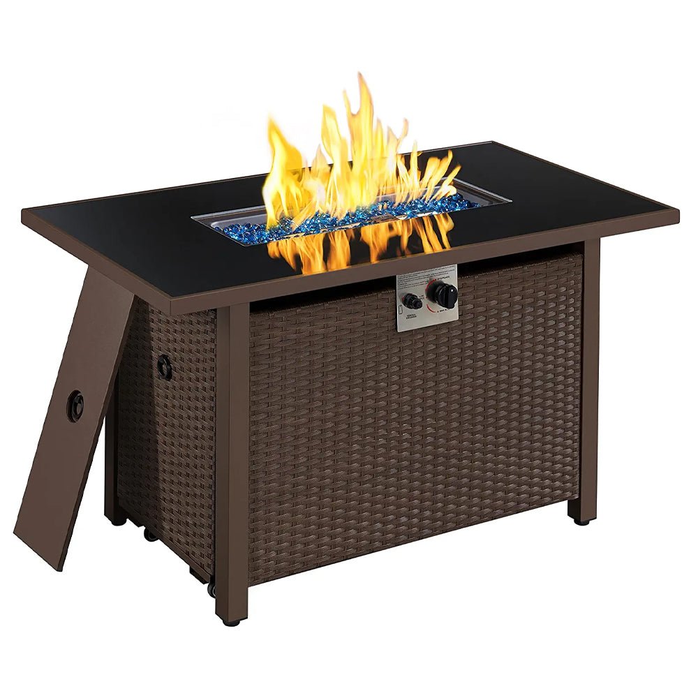 Alora 43-Inch 50K BTU Outdoor Patio Propane Gas Fire Pit Table (SAK18745)