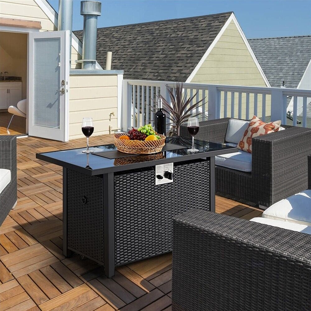 Alora 43-Inch 50K BTU Outdoor Patio Propane Gas Fire Pit Table (SAK18745)