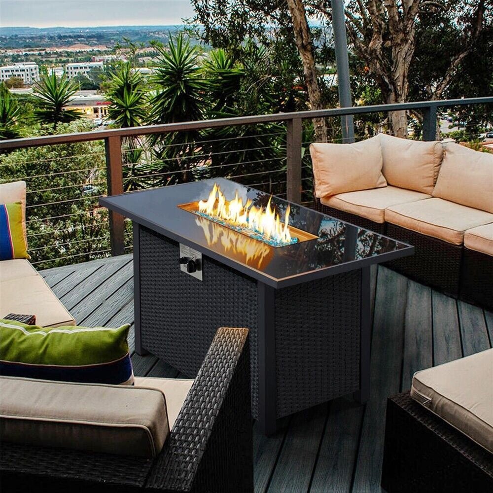 Alora 43-Inch 50K BTU Outdoor Patio Propane Gas Fire Pit Table (SAK18745)
