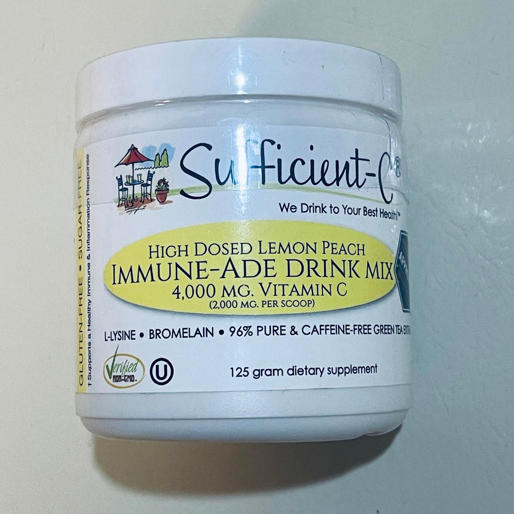 Sufficient-C Lemon Peach Immune-Ade Drink Mix 125g